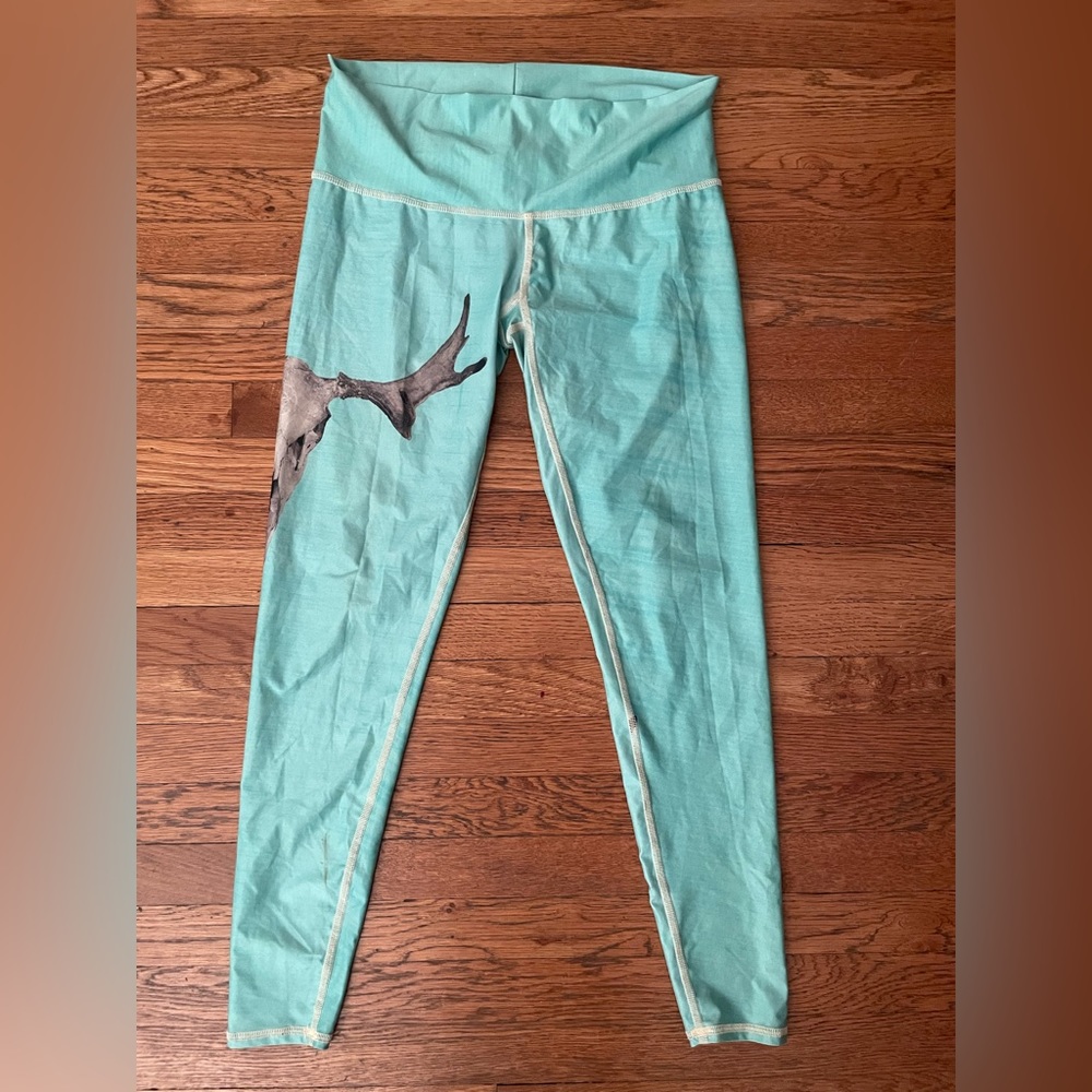 Teeki / Leggings / Lrg / Skull Teal